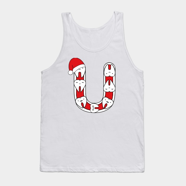 Letter U (Happimola Christmas Alphabet) Tank Top by Happimola